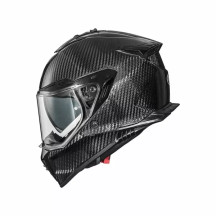 Casco Streetfighter Carbon — L, carcasa de aramida y fibra de carbono, negro, acabado brillante